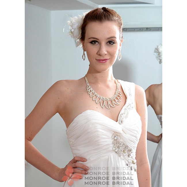 Carly - One Shoulder A-Line Wedding Dress